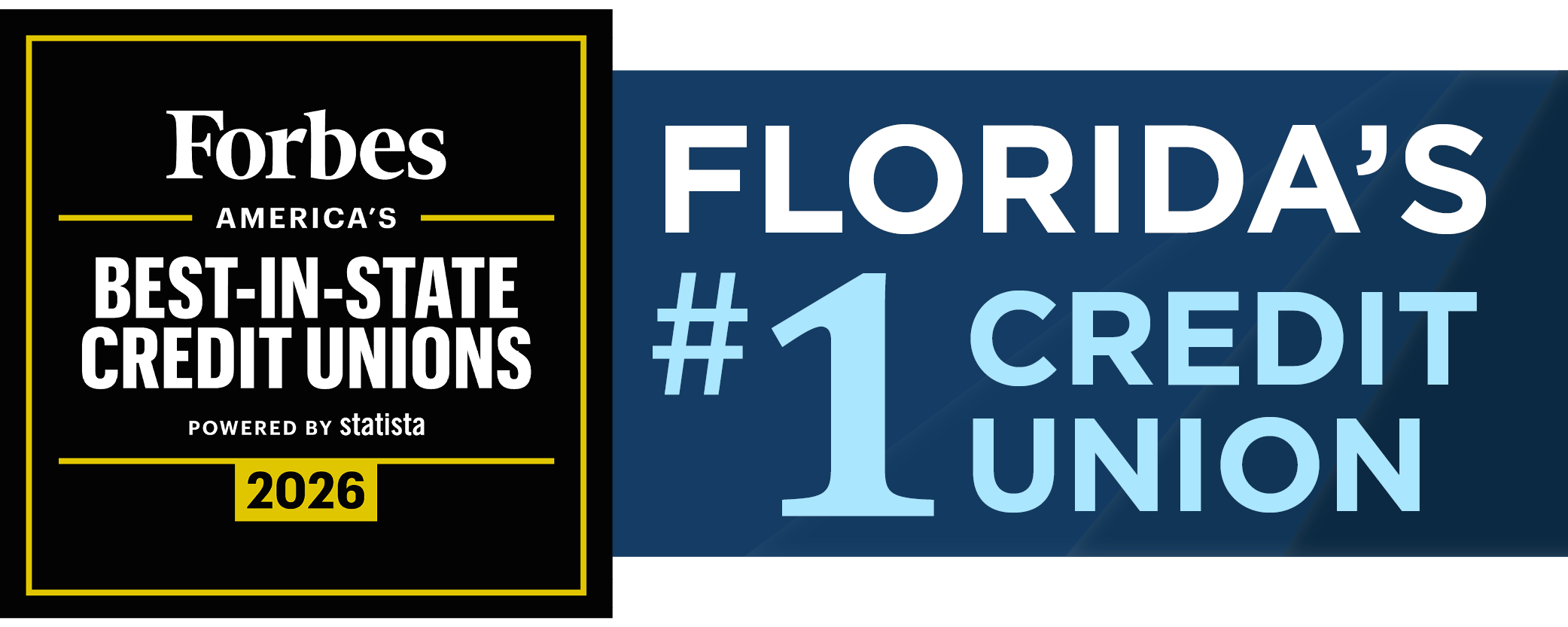 Forbes America's Best-in-State Credit Unions 2026 #1 in Florida