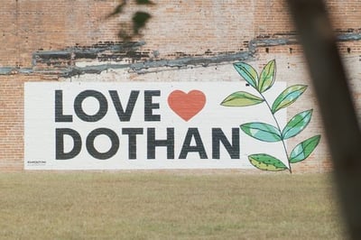 Love Dothan mural