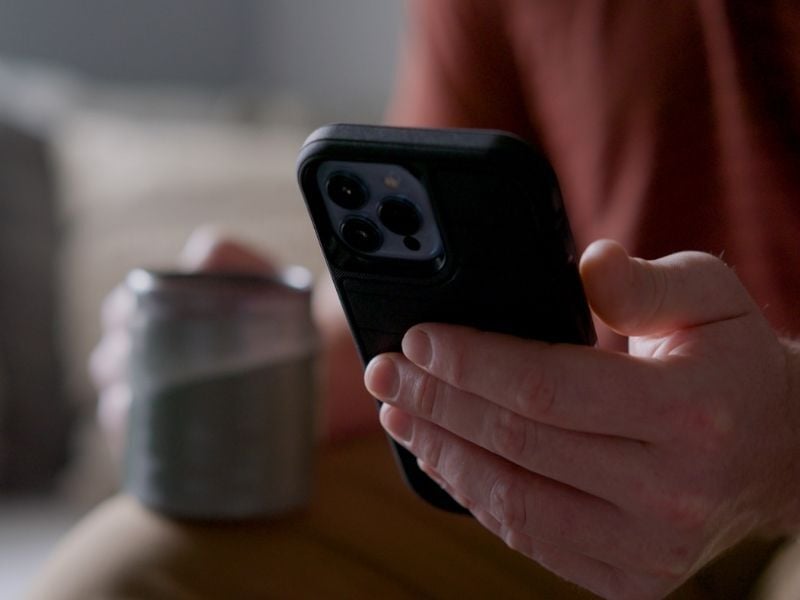 Man on phone